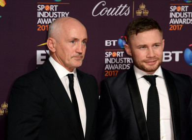 Barry McGuigan (left) and Carl Frampton are set to part ways, according to reports.