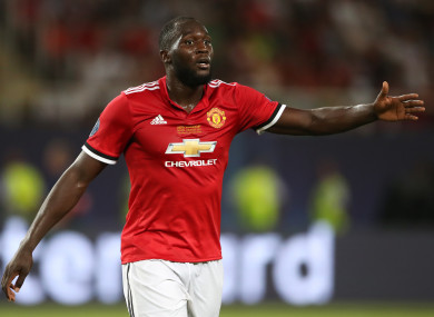 Romelu Lukaku has given Man United the lead against West Ham.