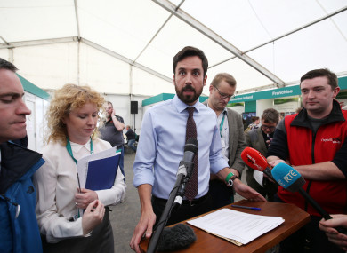 Housing Minister Eoghan Murphy at the National Ploughing Championships in Offaly.