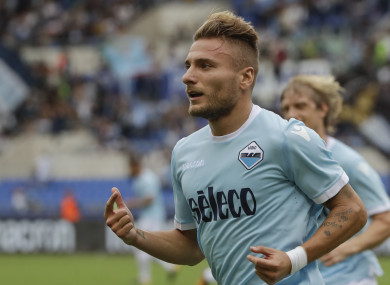 The Italy international scored his first hat-trick since 2014 on Sunday.