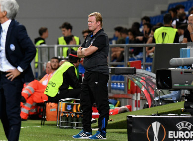 Everton manager Ronald Koeman.