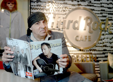 Musician Steven van Zandt from the Bruce Springsteen E-Street Band