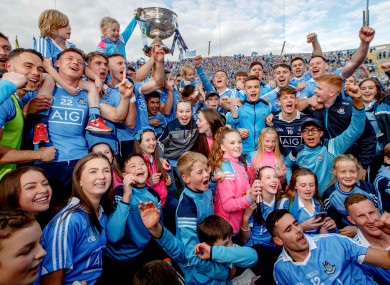 Dublin lifted Sam Maguire for a third successive year.
