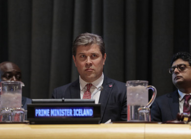 Prime Minister of Iceland Bjarni Benediktsson.
