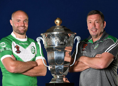 Ireland captain Liam Finn and Ireland manager Mark Aston (file pic).