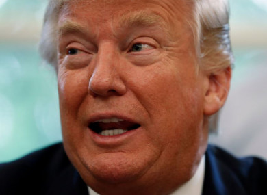 US President Donald Trump