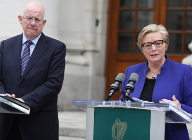 The opposition has been attacking both Charlie Flanagan and Frances Fitzgerald for their comments.