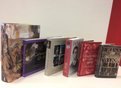 The books nominated in the Best Irish Published Book of the Year category.