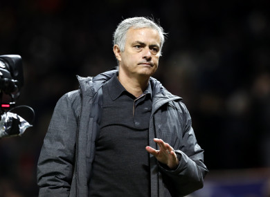 Mourinho following last night's win over Benfica.