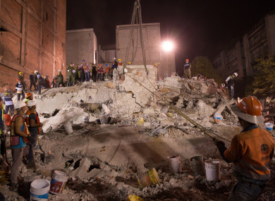 The earthquake that struck Mexico City on 21 September 2017 was 7.1 in magnitude.