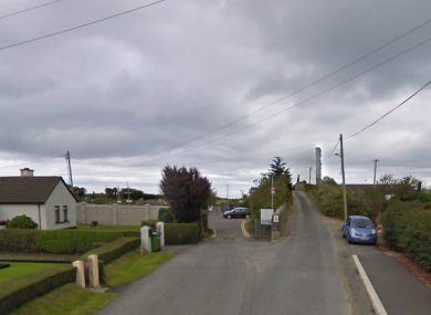 The road to Gormanston train station.