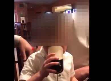 A still from the video.