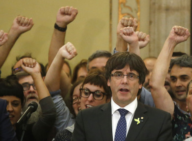 Puigdemont said a fair and impartial process for himself and his colleagues is unlikely in Spain.