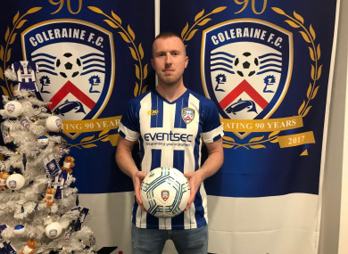Dooley in the Coleraine shirt.