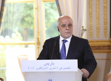 Iraqi Prime minister Haider al-Abadi