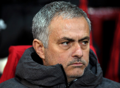 Manchester United manager Jose Mourinho