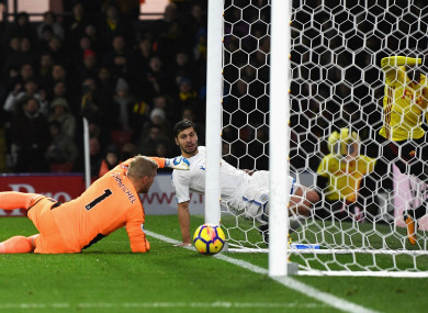 Kasper Schmeichel's error meant Leicester City went down 2-1 at Watford.