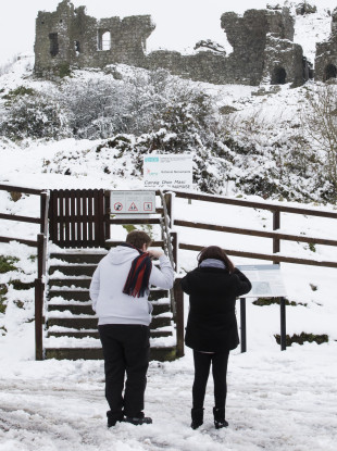 Snowy scenes in Co. Laois.
