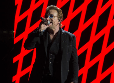 Bono was promoting his band's new album, Songs of Experience.