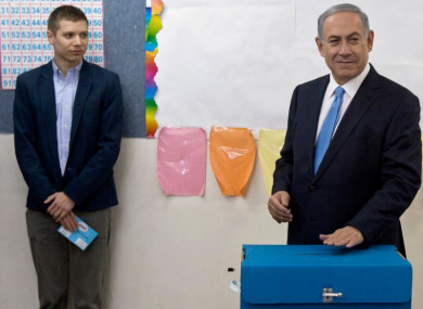 Israeli Prime Minister Benjamin Netanyahu, right, pictured with his son Yair in 2015