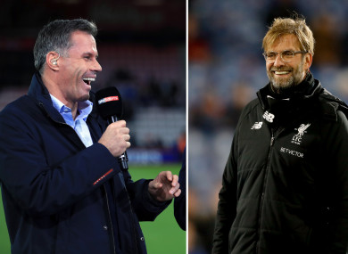 Carragher and Klopp.