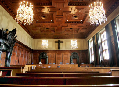 The courtroom where the Nuremberg trials took place.