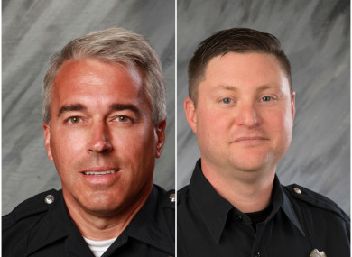 Anthony Morelli (left) and Eric Joering were fatally shot in the incident.