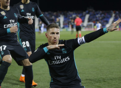 Real Madrid's Sergio Ramos (file pic),