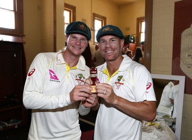 Smith and Warner have been banned for a year, just two months after winning the Ashes.