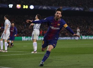 Messi bagged two tonight.