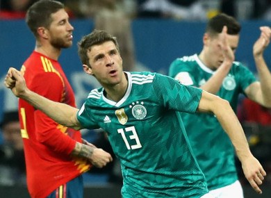 Bayern and Germany star Thomas Muller.