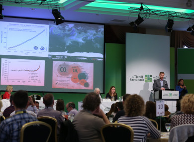 The Citizens' Assembly discussing climate change last October