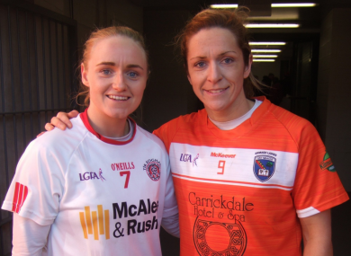 Northern Ireland netball teammates Neamh Woods and Caroline O'Hanlon.