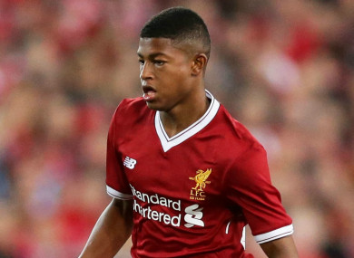 Liverpool's Rhian Brewster