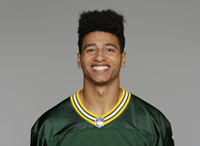 This 2017 file photo shows Trevor Davis of the Green Bay Packers.