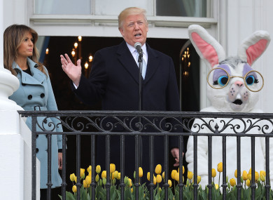 The White House hosted the annual egg roll today.