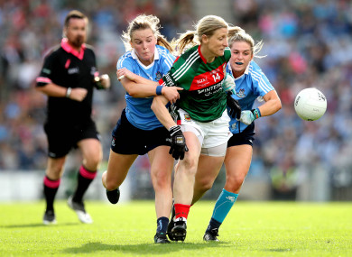 Cora Staunton in action in the 2017 All-Ireland final.