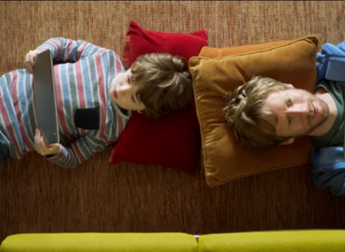 Vodafone Ireland's TV advert 'Family Firsts'.