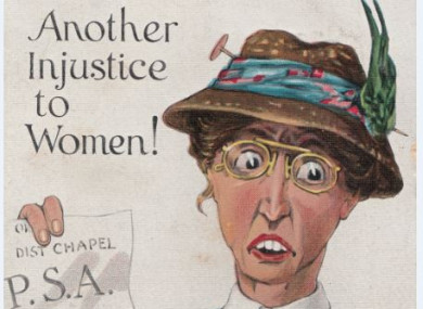 Anti suffragette postcard circa 1913