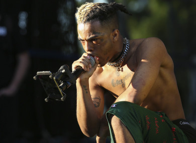 XXXTentacion performs during the second day of the Rolling Loud Festival in downtown Miami in May last year.