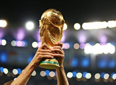 The World Cup trophy (file pic).