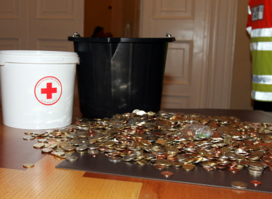 Money donated by the public to the Irish Red Cross.