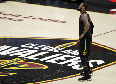 LeBron James during Game 4 of this year's NBA Finals.