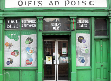 A post office on Ushers Quay, Dublin city. No post offices in Dublin are set to close.