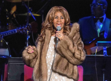Aretha Franklin performing in 2017