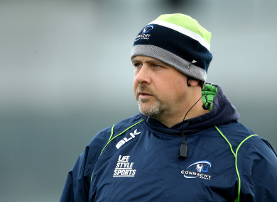 McFarland during his time as Connacht's forwards coach.