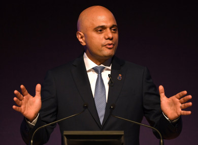 UK Home Secretary Sajid Javid