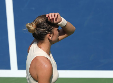 Simona Halep crashed out of the US Open today.