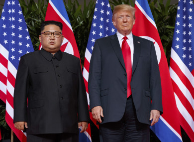 The two leaders met in June in Singapore.