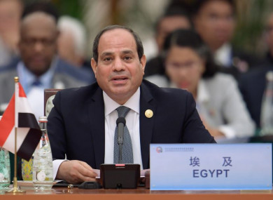Egyptian President Abdel-Fattah al-Sisi attending the 2018 Beijing Summit of the Forum on China-Africa Cooperation earlier this month.